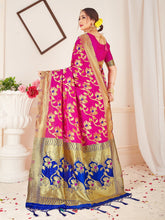 Pink Banarasi Art Silk Woven Saree